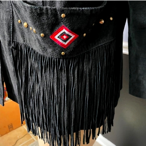 🤠Vintage Suede Western Jacket w/ Fringe🤠 - Picture 10 of 14